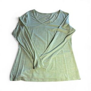 WoolX Layla lime green top L EUC